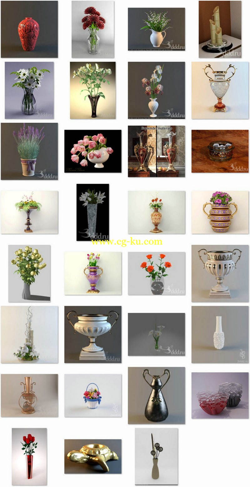 3ddd - Vases pack 1的图片1