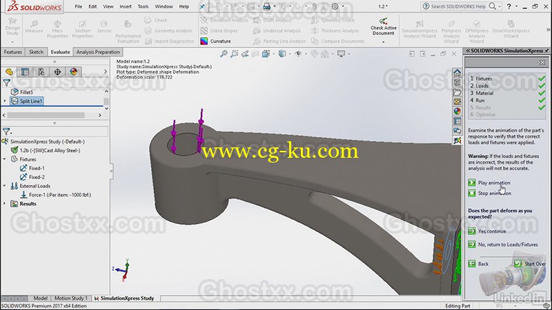 Lynda - SOLIDWORKS SimulationXpress的图片1