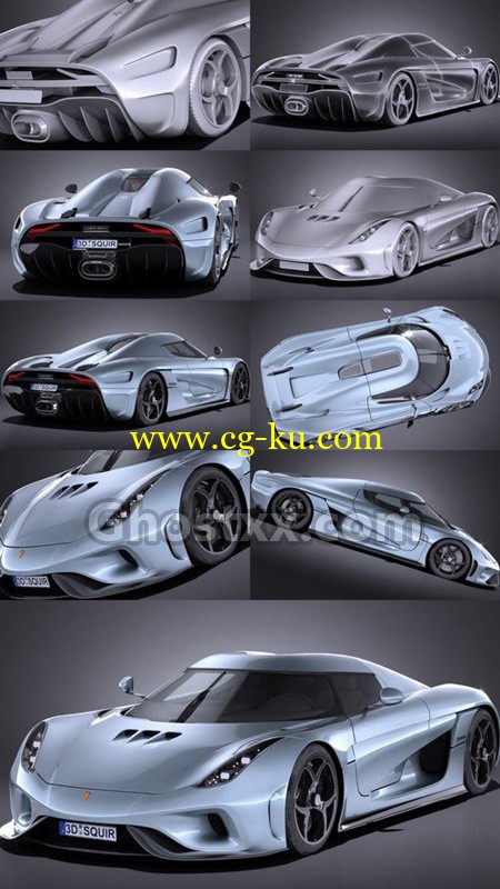 Koenigsegg Regera 2017 - 3D Model的图片1