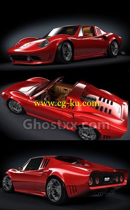 Henry Clay Motorsports Veloce GTS-8 - 3D Model的图片1