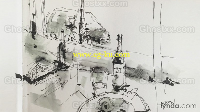 Lynda - Drawing Foundations Urban Sketching的图片1