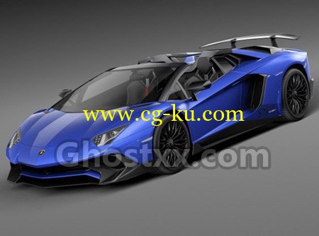 Lamborghini Aventador LP750 4 - 3D Model的图片1