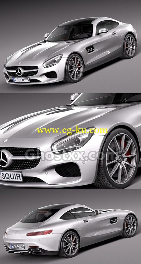 Mercedes Benz AMG GT 2016 - Vray - 3D Model的图片1