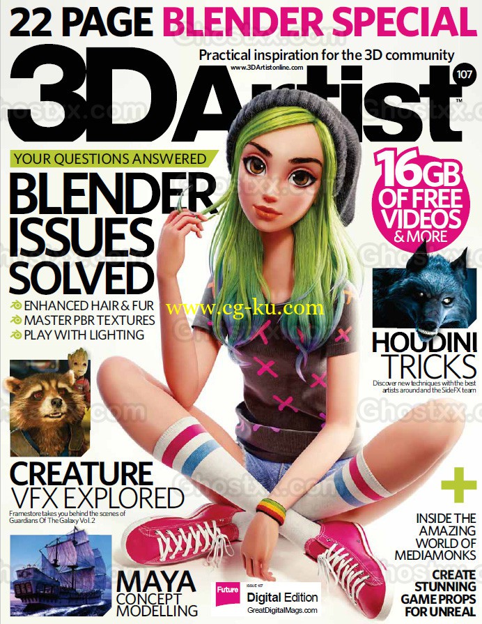 3D Artist Issue 107 2017 + dvd的图片1
