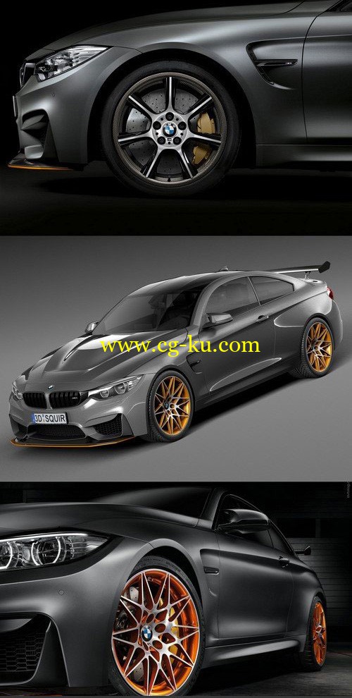 BMW M4 GTS 2016 - 3D Model的图片2