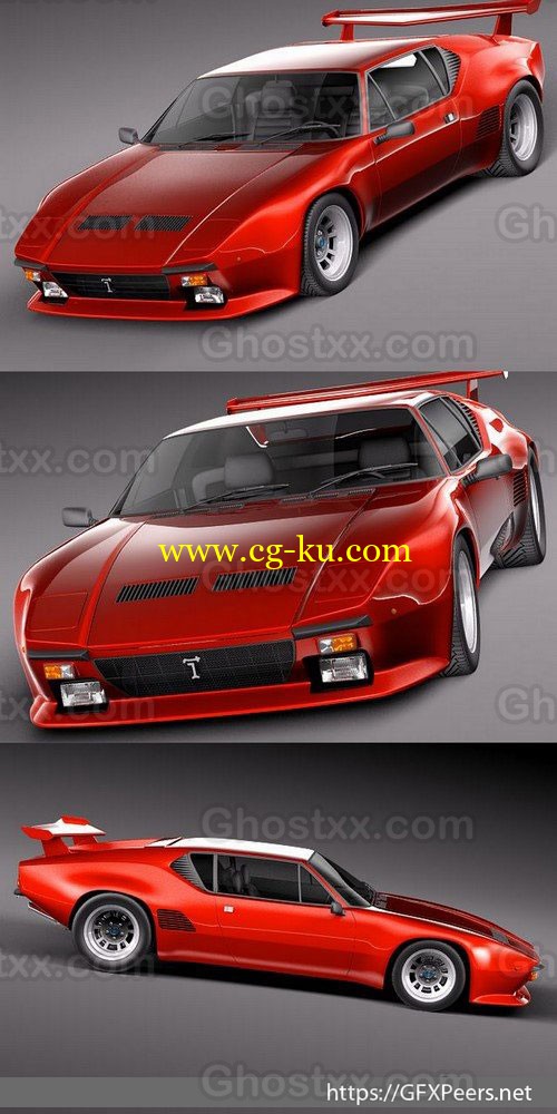 De Tomaso Pantera GTS 1971 - 1991 - 3D Model的图片1