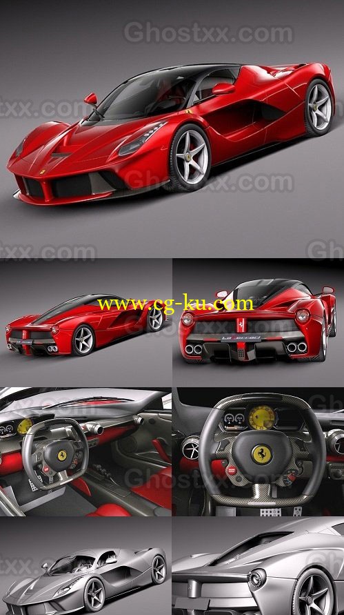 Ferrari LaFerrari 2014 - 3D Model的图片1