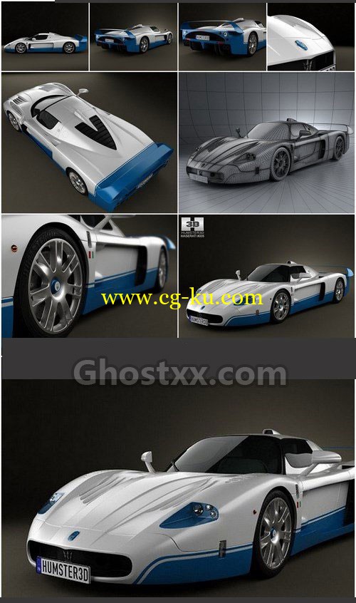 Maserati MC12 - Vray - 3D Model的图片1