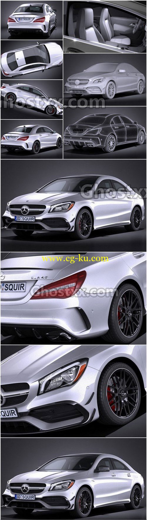 Mercedes-Benz CLA45 AMG 2017 - 3D Model的图片1