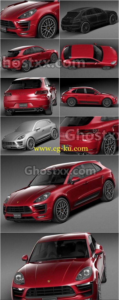 Porsche Macan GTS 2017 - 3D Model的图片1