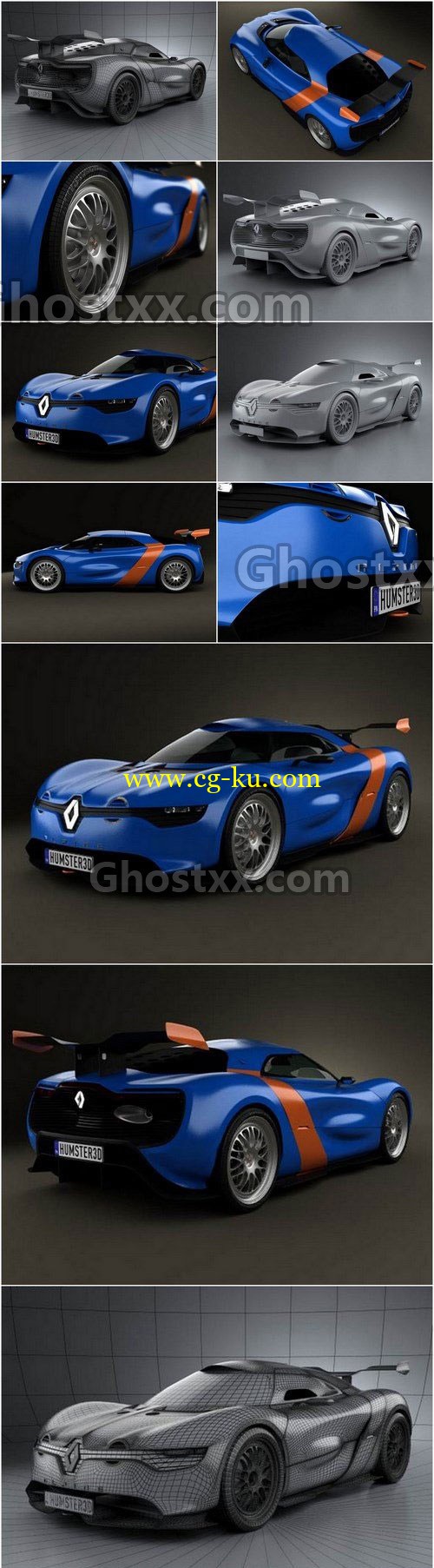 Renault Alpine A110-50 2012 - 3D model的图片1