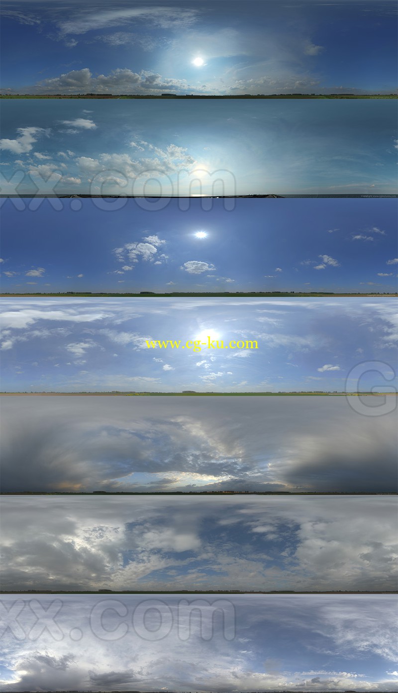 Skies 360 - Seamless Panoramic Textures的图片1