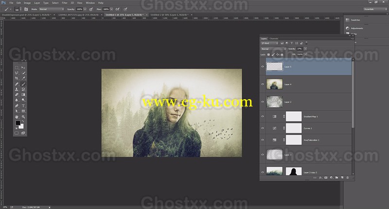 Skillshare - Create Your Own Double Exposure Effect in Photoshop的图片1