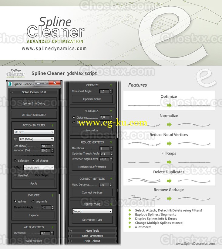 Spline Cleaner for 3ds Max的图片1