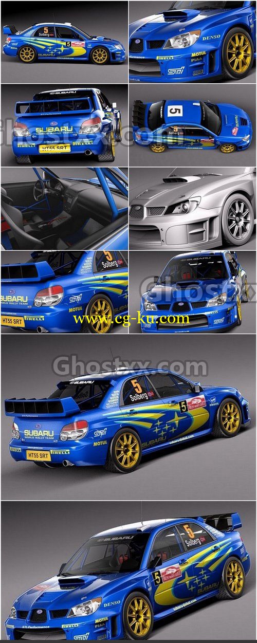 Subaru Impreza STi WRC 2006 - 3D Model的图片1