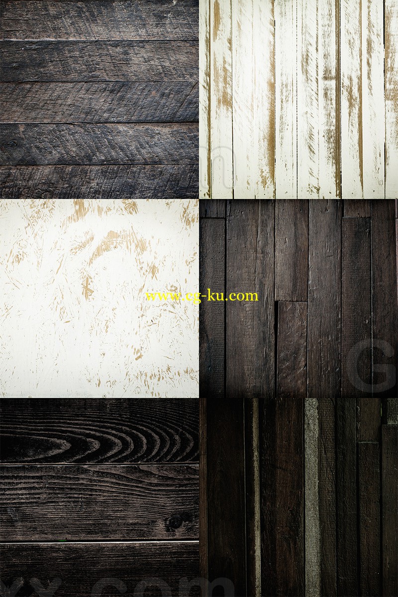 Wood Background Textures - Black & White的图片1