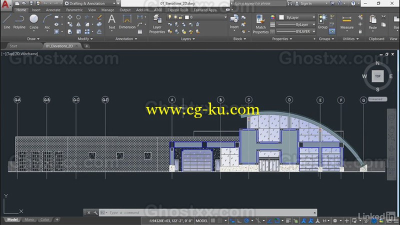 Lynda - AutoCAD 2D & 3D Elevations的图片1