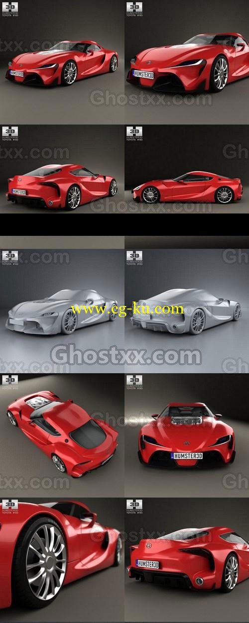 Toyota FT-1 2014 - Vray - 3D Model的图片1