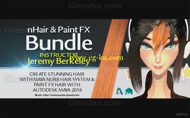 Udemy - Hair and Paint FX with Maya for Beginners的图片1