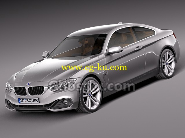 BMW 4 Series F32 Coupe 2014 - 3D Model的图片1