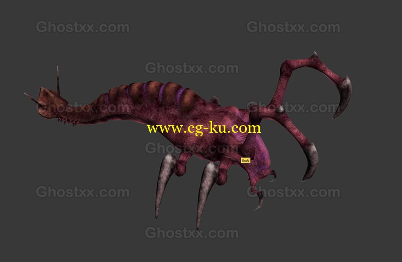 Creature Nasty VR-AR Low-Poly - 3D Model的图片1