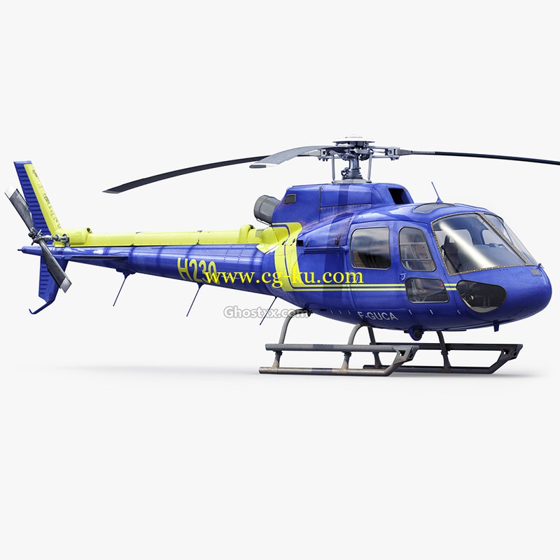 Eurocopter AS350 b3 - 3D Model的图片1