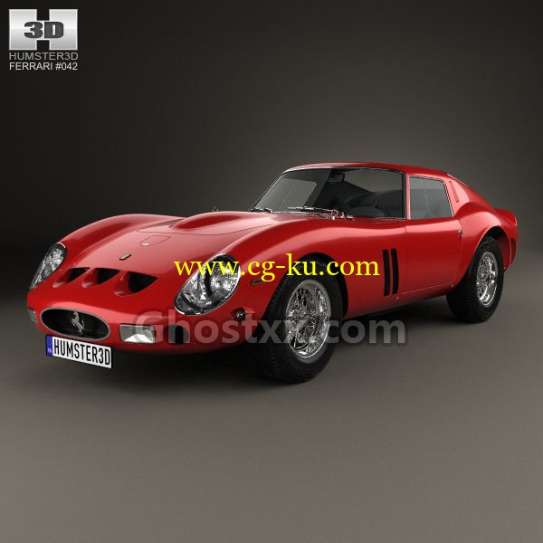 Ferrari 250 GTO (Series I) 1962 - Vray - 3D Model的图片1