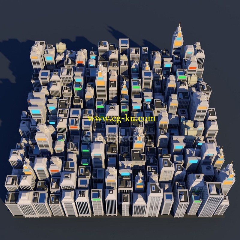 Low Poly City Megapack low-poly - 3D Model的图片1