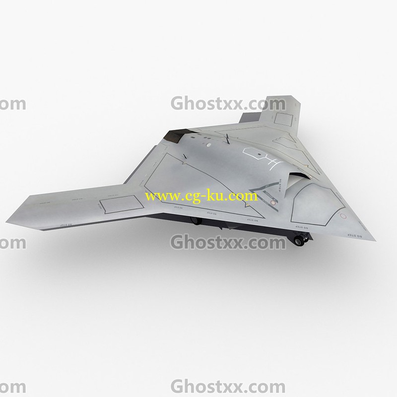 X-47 UAV Drone UCAV - 3D Model的图片1