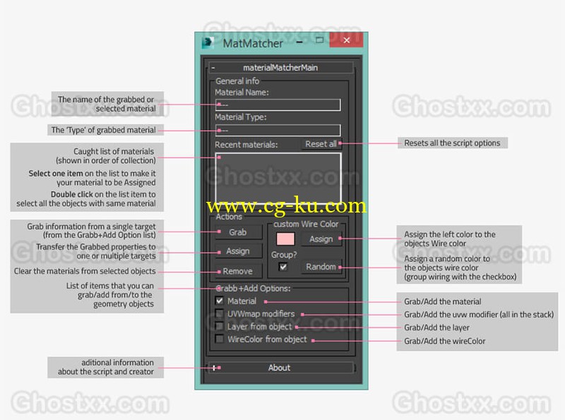 material matcher - 3dsmax script的图片1