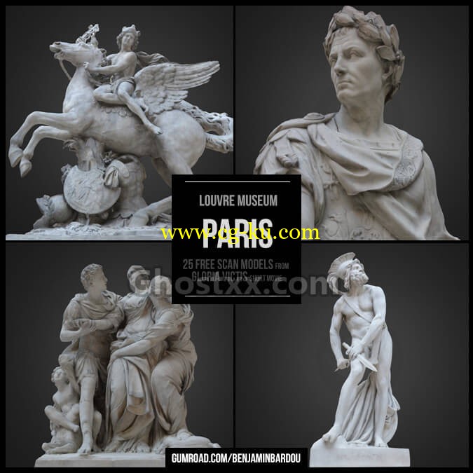 PARIS 25 FREE 3D scans from Louvre Museum的图片1