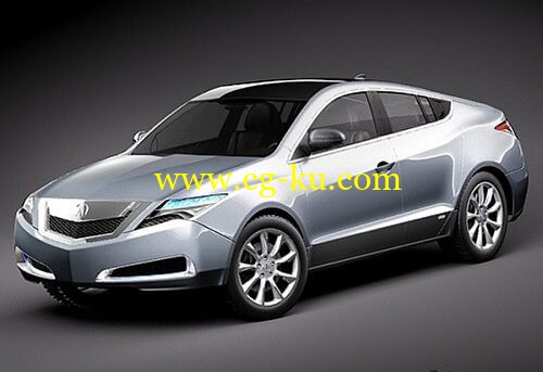 Acura ZDX 2010 Concept Car - 3D Model的图片1