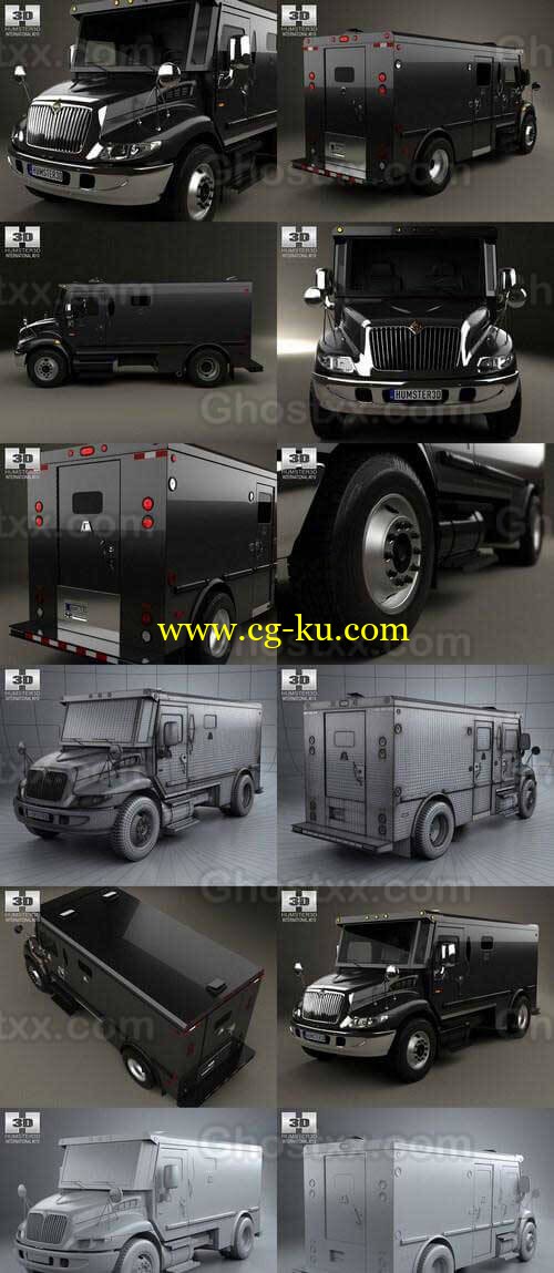 International Durastar Armored 2002 - 3D Model的图片1