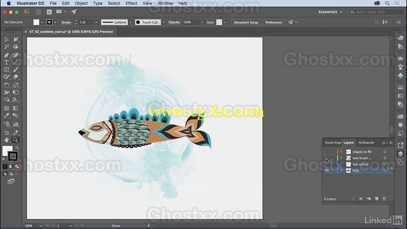 Lynda - Illustrator Creating Custom Brushes的图片1