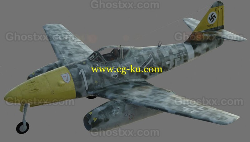 ME 262 A-2b German Fighter - 3D Model的图片1