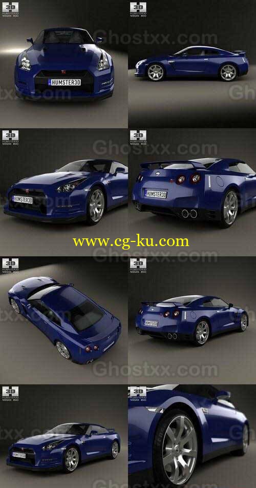 Nissan GT-R (R35) 2013 - 3D Model的图片1