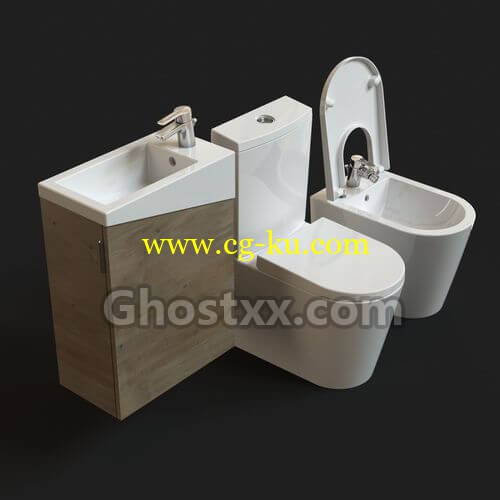 urb y plus sanitaryware free model 3d model的图片1