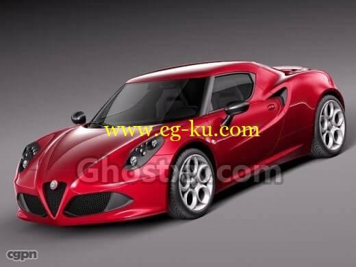 Alfa Romeo 4C 2014 - 3D model的图片1