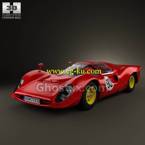 Ferrari 330 P4 1967 - 3D Model的图片1