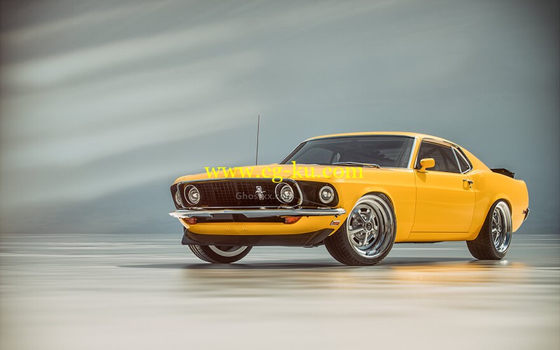 Ford Mustang Boss 302 1969 - 3D Model的图片1