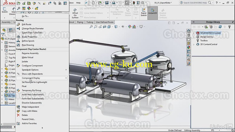 Lynda - SOLIDWORKS Piping and Routing的图片1