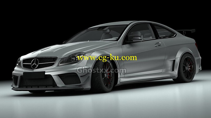 Mercedes Benz C63 AMG 2013 - 3D Model的图片1