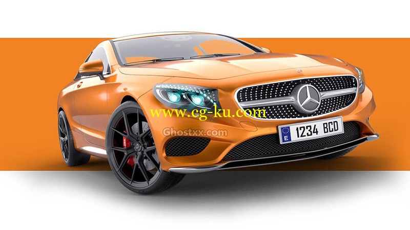 Mercedes Benz S Class Coupe 2015 - 3D Model的图片1