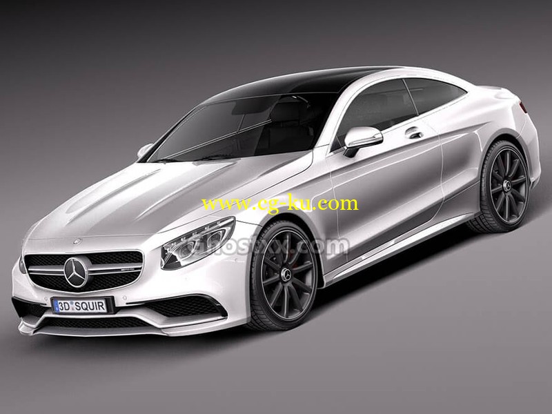 Mercedes Benz S63 AMG Coupe 2015 3D Model的图片1