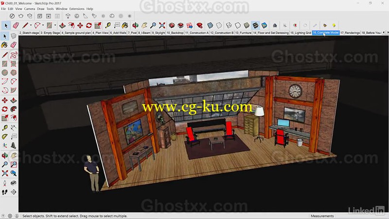 Lynda - SketchUp for Set Design的图片1