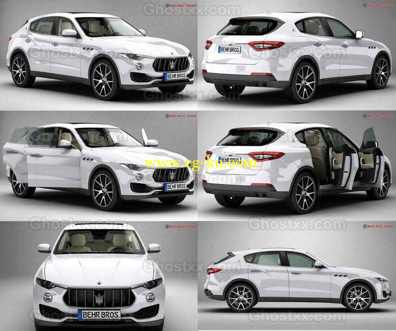 Maserati Levante 2017 - 3D Model的图片1