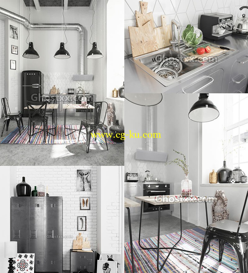 Corona Loft Kitchen + 3D Models的图片1