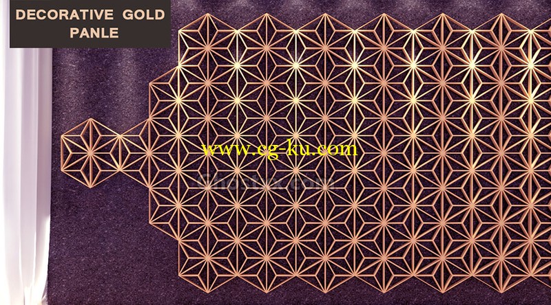 Decorative Gold Panels - 3D MODEL的图片1