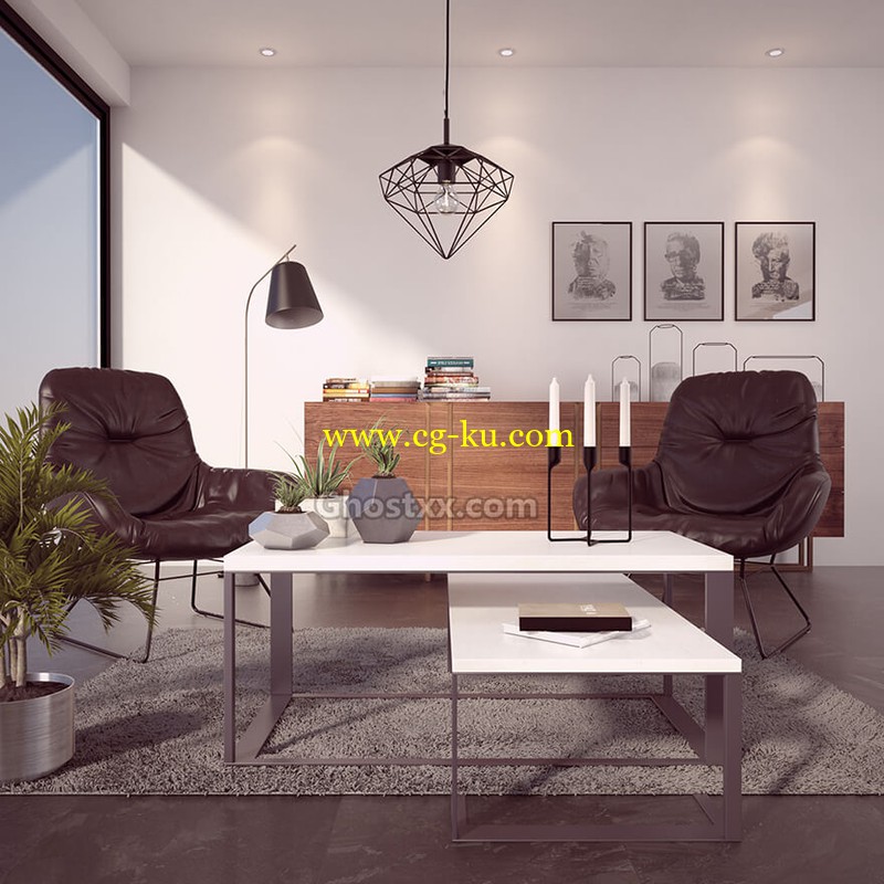 Interior Vray 3ds Max - 3D MODEL  ​的图片1