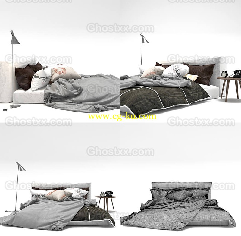 Bed Linen CL01 - 3d model的图片1